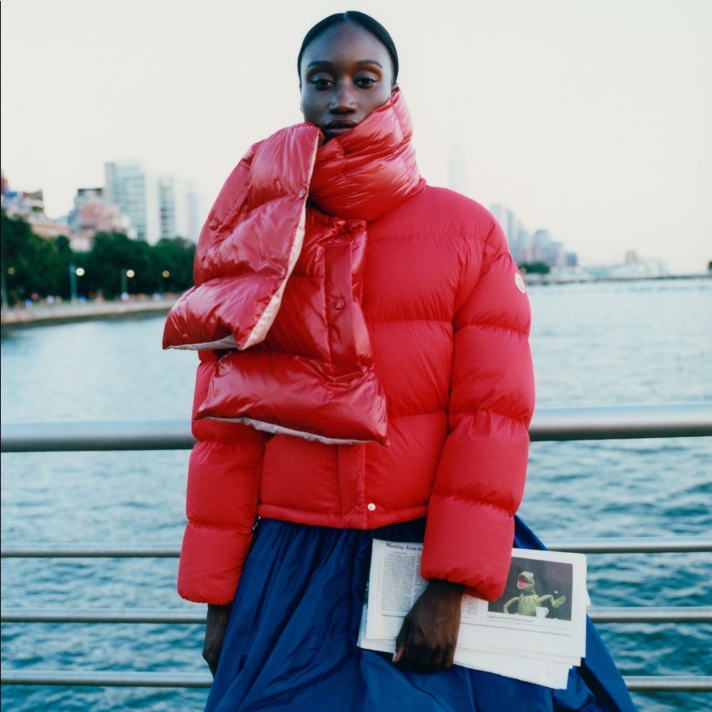 Moncler Nylon Puffer Scarf